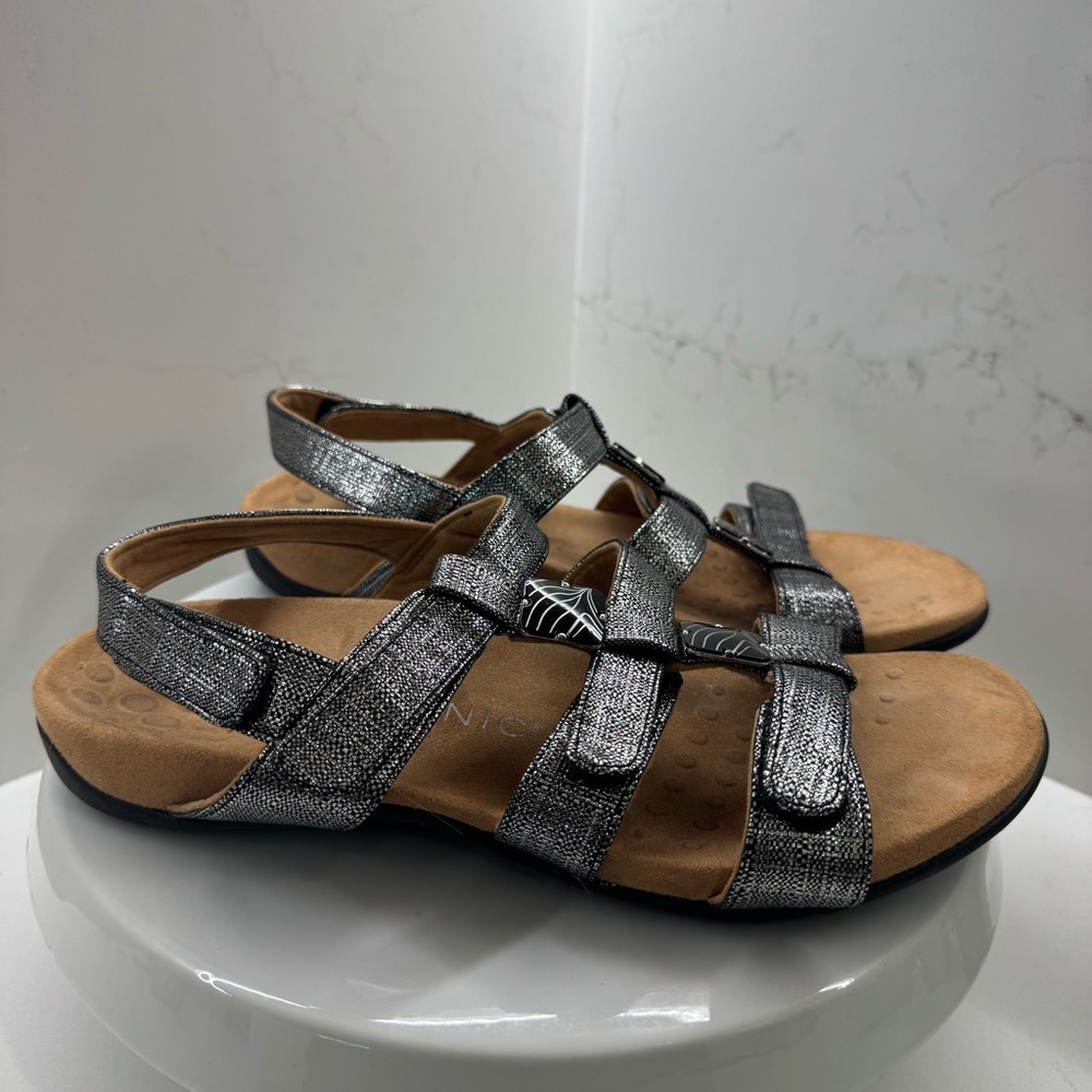 Vionic Amber Sandal - Women's Size 10 - Black Metallic